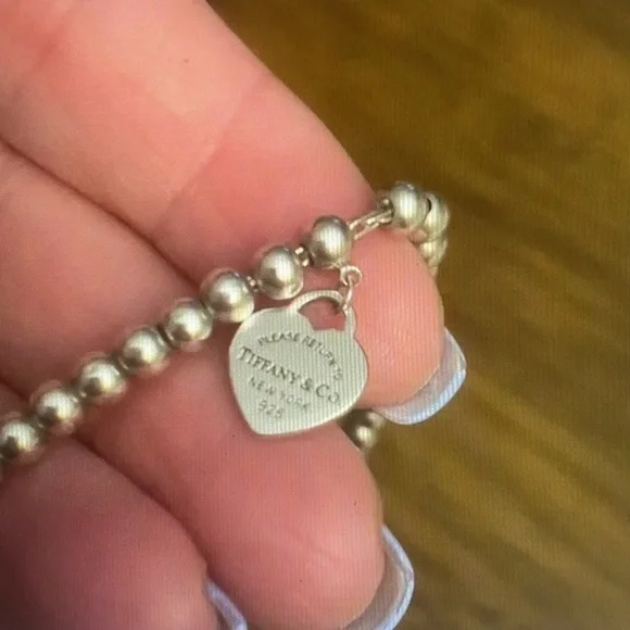 Tiffany & Co. Silver Heart Charm Bracelet - Picture 2 of 8